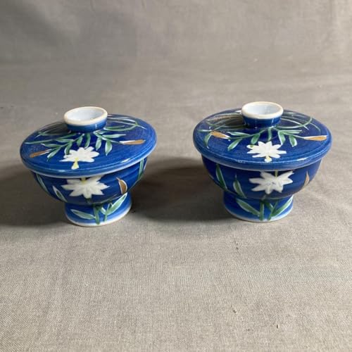 Genemon Traditional Imari Japanese Famous Kiln by Genemon Dyed Nishiki Hanae Noubun, Delicacies 2 Guests