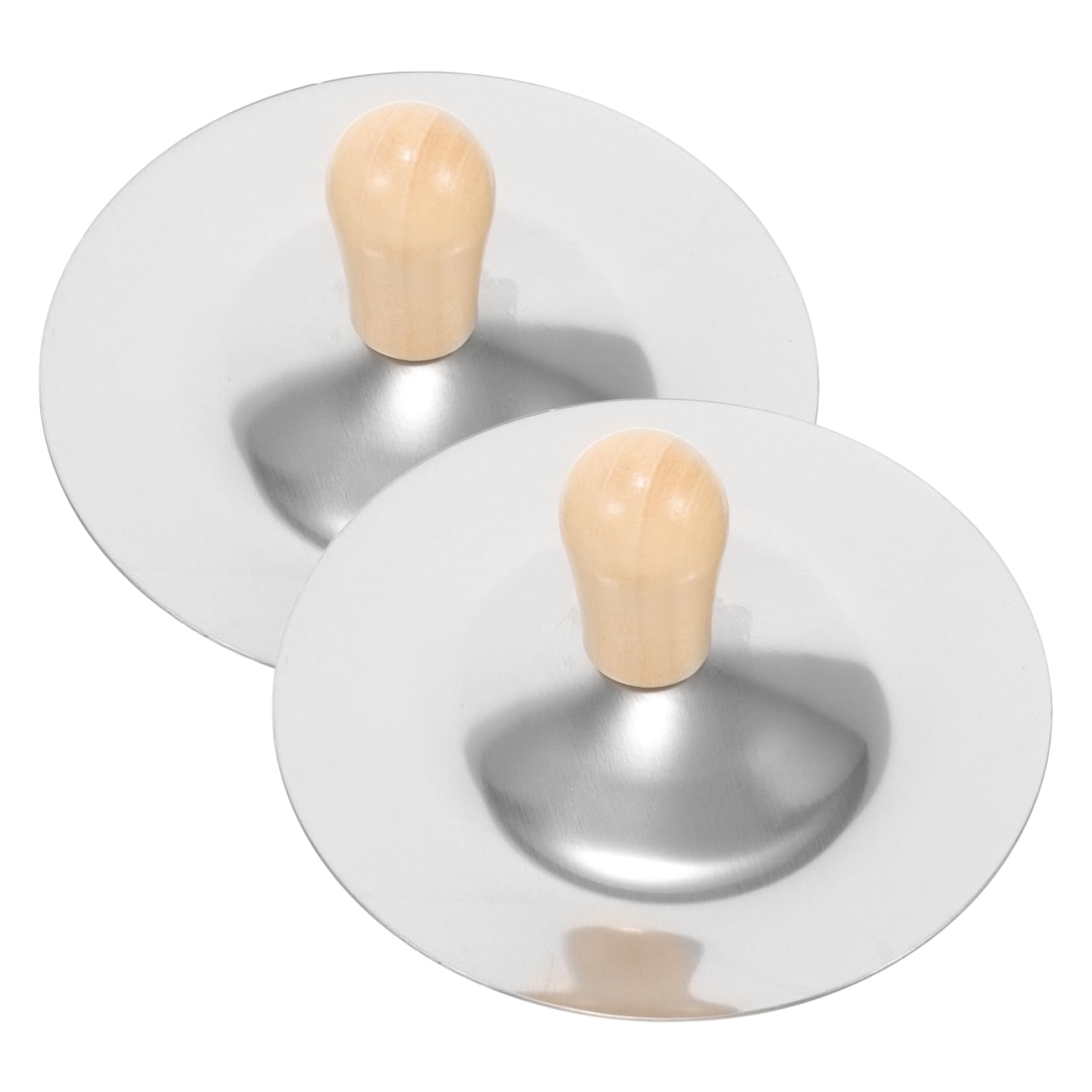 BESPORTBLE 2pcs Mini Finger Cymbals for Musical Instruments for Early Education for Belly Dancing Dance Parties and Entertainment Develops Musical Skills
