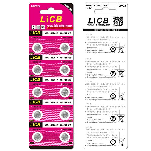LiCB 20 stuks SR626SW horlogebatterijen, 377 AG4 batterijen SR 626SW V377 1,5V LR626 knoopcellen - Afbeelding 8