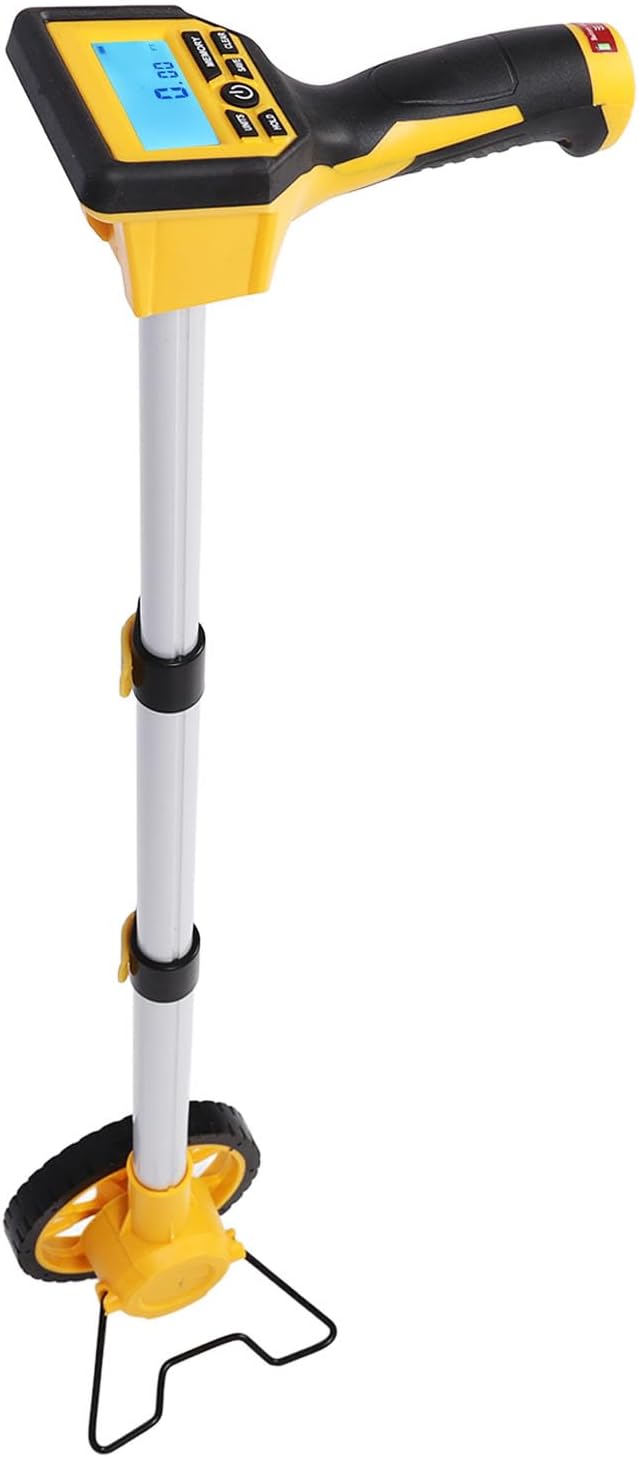 Digital Display Measuring Wheel, High Accurate Distance Measure for Practitioner, Easy Memory, Save, Clear, HOLD, POWER Functions, with Backlit, Multifunction