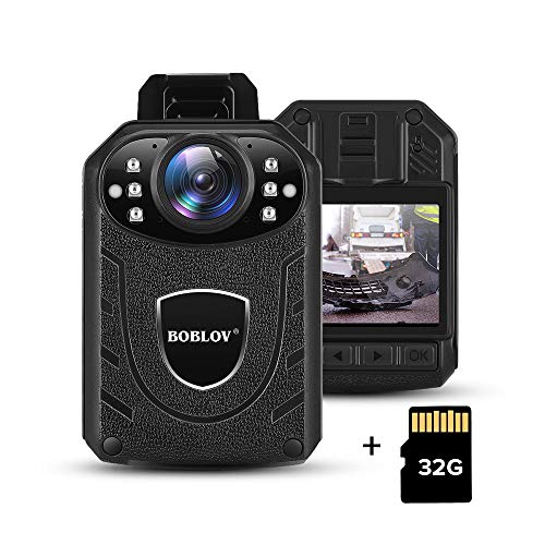 BOBLOV 1296P Body Wearable Camera 32GB Support Memory Expand Max 128G 8-10Hours Recording