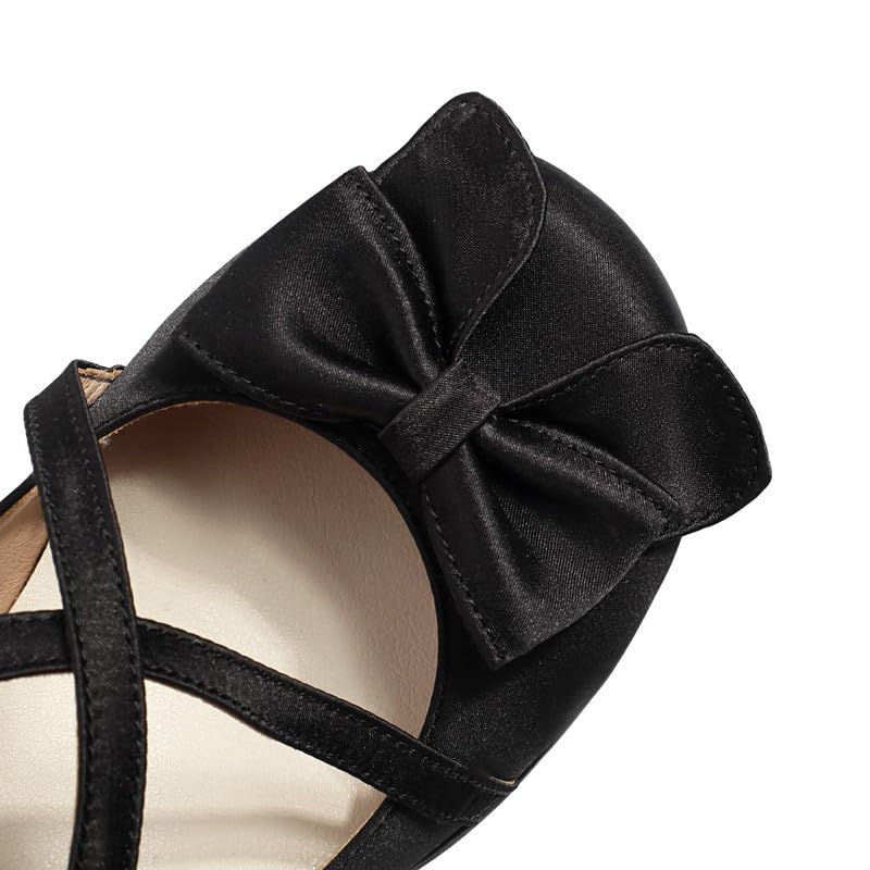 Elbslutt Womens Goth Mary Jane Shoes Platform Kawaii Cosplay Girls Lolita Shoes Round Toe Buckle Strap Chunky Wedge Heel Bow Lace Satin Bow Y2k Ankle Strap Dress Pumps Shoes Oxfords4