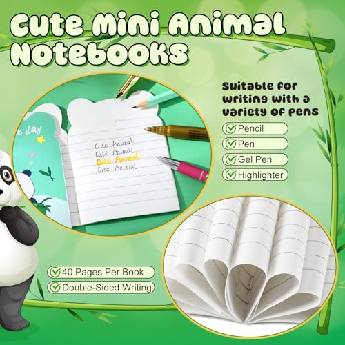 Cuadernos pequeños de panda a granel pack de 36 libretas mini 4
