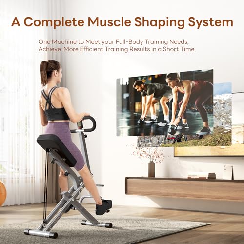 Image of SogesPower Squat Machine for Home Gym, Squat Rowing Machine with Adjustable Resistance and Optional Full Motion, Squat Assist Trainer for Glutes & Legs Workout, Up to 330lbs