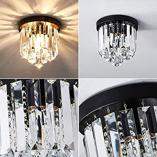 Plafonnier cristal K9 encastré 20 cm E14 pour salon et chambre - 6