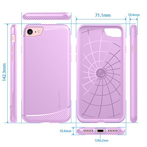 Luvvitt [Sleek Armor Slim Shock Absorbing Flexible Back Cover Tpu Rubber Case For Apple Iphone 7 / Iphone 8 / Iphone Se - Pink #TOP6