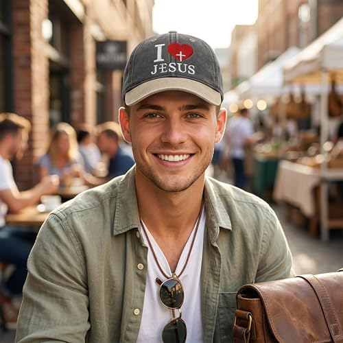 Image of I, Love Embroidered Baseball Cap