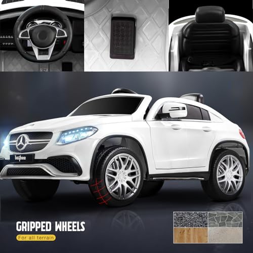 Image of Baybee Lucid Battery Operated Car for Kids, Ride on Toy Kids Car with, LED Light & Music | Baby Big Rechargeable Battery Car | Electric Jeep Car for Kids to Drive 2 to 6 Years Boys Girls (White)