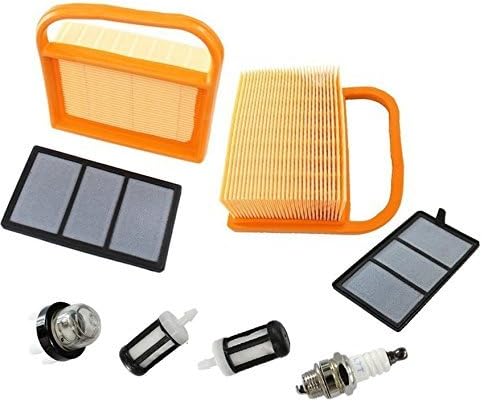 Kit de servicio ISE para filtro de combustible de aire, bombilla, bujía, compatible con Stihl Ts410 Ts420 corte sierra reemplazar 4238 140 4401 ,