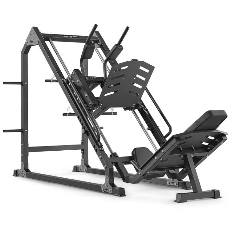 Marbo Sport Prensa de piernas y Hackenschmidt Machine 45° | Leg Trainer | Leg Press 45° MS-U...