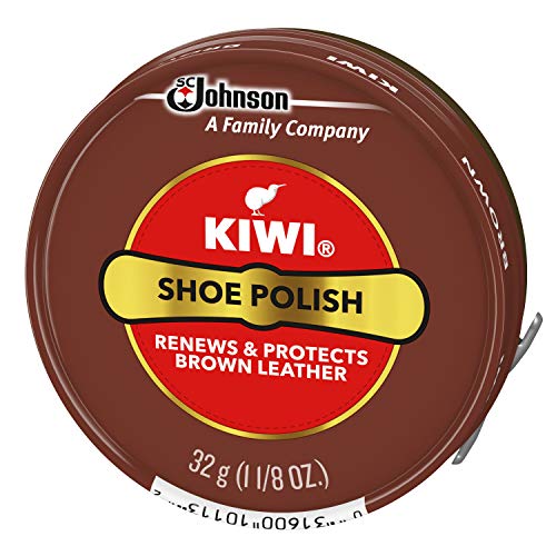 KIWI Shoe Polish, Brown 1.125 oz (Pack of 12)