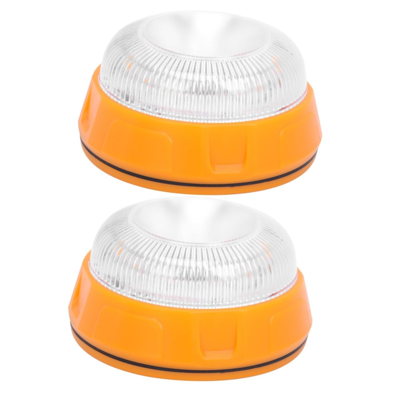 PACKOVE 2piezas Luz De Advertencia Led Amarilla Para Vehículos y Portátil Luz Intermitente De Emergencia Para Seguridad Carreteras y Reparaciones