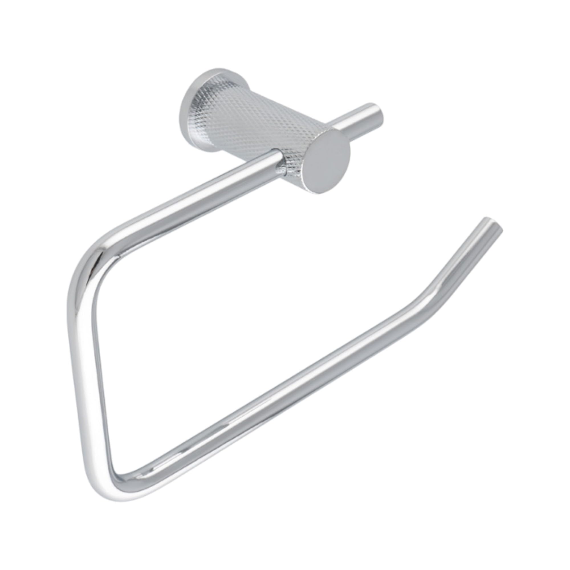 Alexander & Wilks Polished Chrome Brunel Diamond Knurled Toilet Roll Holder (Polished Chrome)