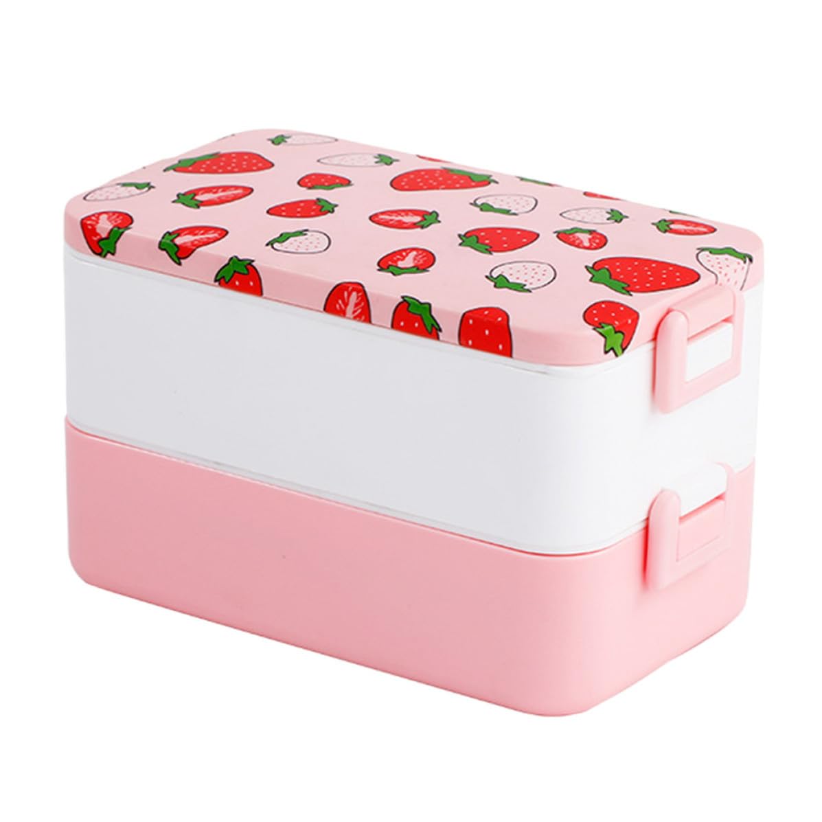 Bento Box Portatile 2 Livelli in Pp, Contenitore Pranzo Microonde | Back To School Party, Scuola e Ufficio, Overflow Resistance e Isolamento Termico