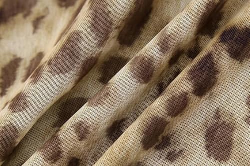 Ponitrack Leopard Print Two Piece Set for Women – Chic Tube Top & Long Skirt Outfit in Large Size - Image 5