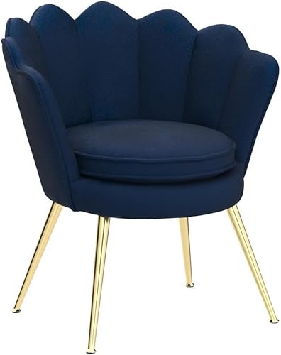 Miniatura 8 de Juego de 2 sillas decorativas de terciopelo, sillones modernos para sala de estar, dormitorio, silla de tocador copetuda para vestidor, acabado