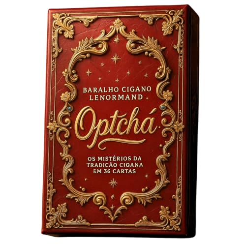 Baralho Cigano Lenormand Optchá, 36 Cartas com Livro Digital PDF 186 Páginas, Oráculo Espiritualidade, Primeira Edição