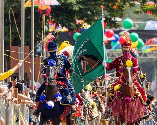 Carnaval a Cavalo de Bonfim (MG) re&uacute;ne 15 mil foli&otilde;es e revive batalha medieval Podcast By  cover art