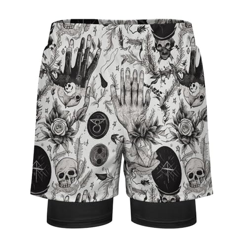 KiRYu Men's Swim Trunks Grass-Texture-Pattern Quick Dry Board Shorts, XX-Large4