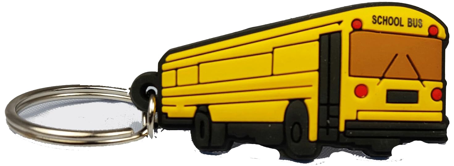 WWOT School Bus Pvc Keyring