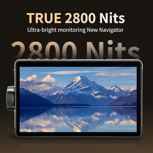 Image of VILTROX 7'' Camera Field Monitor 2800 Nits Touchscreen Camera Monitor, Full HD 1920x1080 Video Monitoring, 3D Lut, RGB Parade with Sunshade Hood and Battery for Sony Canon Nikon (DC-A1)
