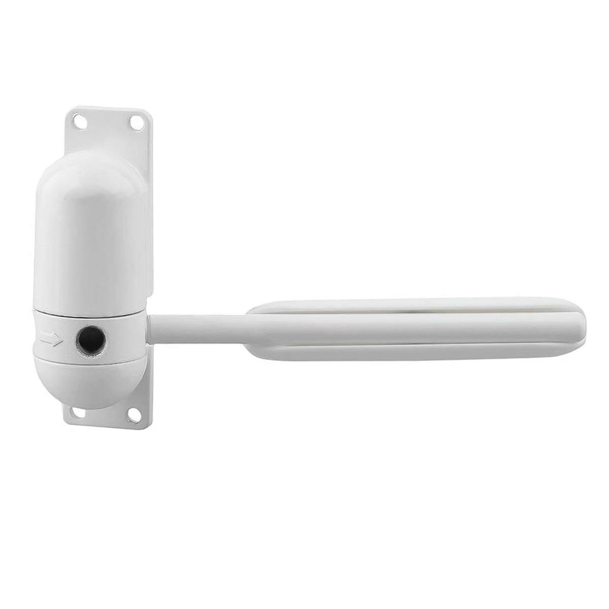 JinxunyAutomatic Door Closers Heavy Duty Adjustable Spring Loaded Door Closer Surface Auto Mounted Hydraulic Fire Door Closer (Color : White)