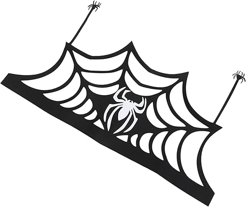 Telaraña de Halloween para puerta, ventana, tela de araña, mesa de encaje de Halloween, tapiz de pared de Halloween, mantel de telaraña negra,
