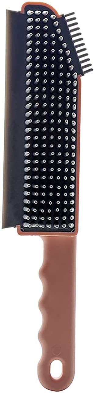 Frixen Silicone Scraper Brush Cleaner 3 in 1 Multi-Functional Gap Brush Kitchen Bathroom Door Gap Cleaning Brush Floor Window Cleaning Tool (1Pcs) (Multicolor)