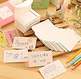 Schoolsupply 100 pcs Postcard small card paper Postcard word card card blank pad
