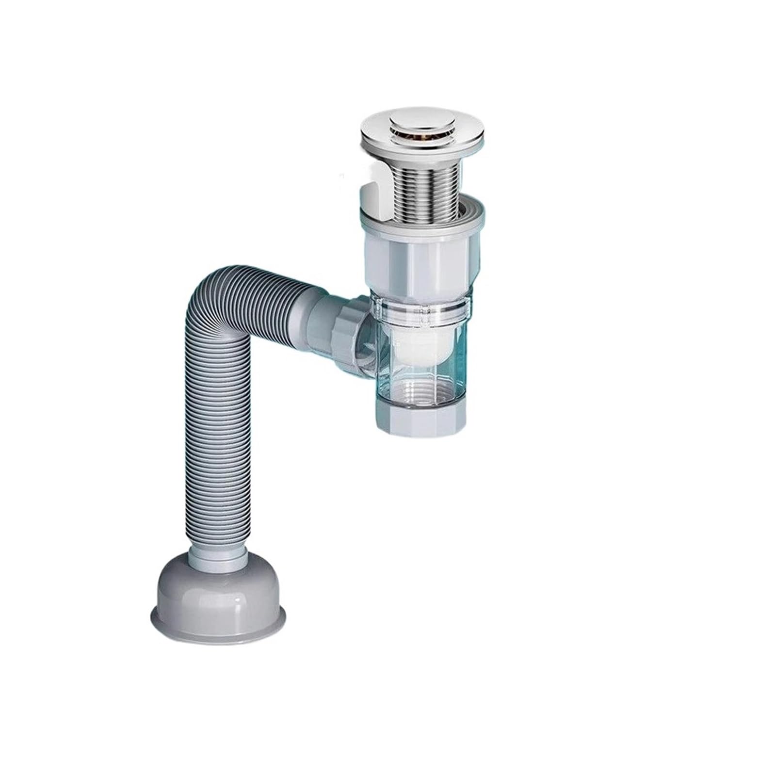 Qjzkwxalmp A2 Universal Flexible Sink Drain Pipe Set Retractable Drainage