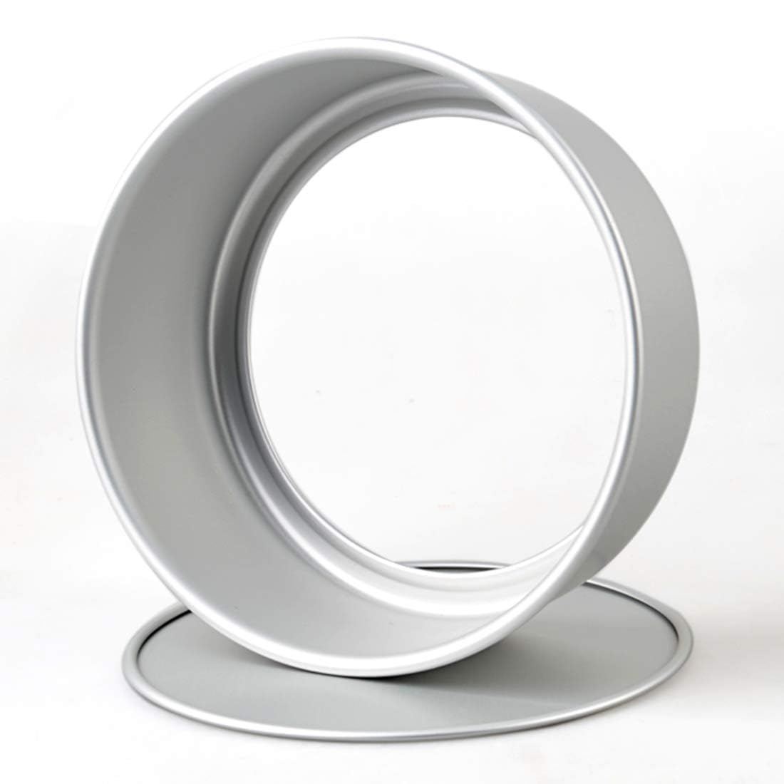Tosnail Okrągła forma do ciasta, aluminium, 22,9 x 7,6 cm, 2 sztuki 2 opakowania / 9 cali srebrne