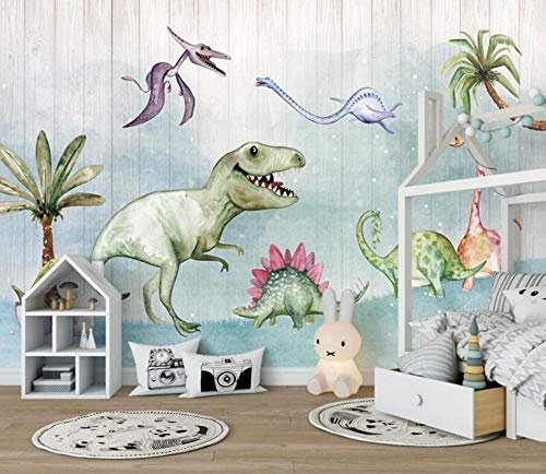 Papier peint mural dinosaure 3D pour transformer un mur blanc en décor géant