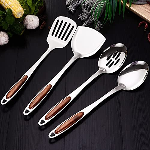 Primetan Stainless Steel Spatula and Slotted Turner for Cooking - Easy to Clean Kitchen Utensil 4