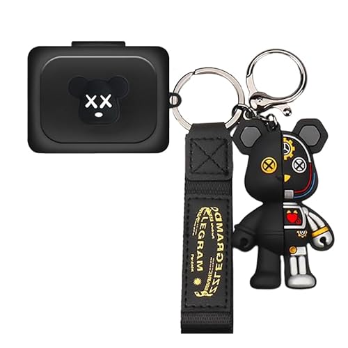 KOMININA Nothing Ear(a) 用 ケース ワイヤレス イヤホンケース Nothing Ear(a) 用 カバー 装着充電可能 イヤホンカバー キズ防止 耐衝撃 防水 防塵 シリコン ヘッドホンケース 可愛い キーホルダー付き Nothin