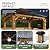 Aoxun 10' x 12' Outdoor Wood Gazebo, Hardtop Gazebo Permanent Wooden Pavilion with Galvanized Steel Double Roof, for Patio, Garden, Deck, Cedar Wood, Natural