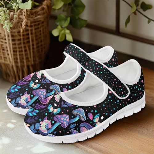 Coloranimal Mary Jane Flats Casual Slip On Mary Jane Shoes Flat Shoes Dressy Comfortable Mesh Ballet Shoes with Anti Skid Sole Womens Footwear3