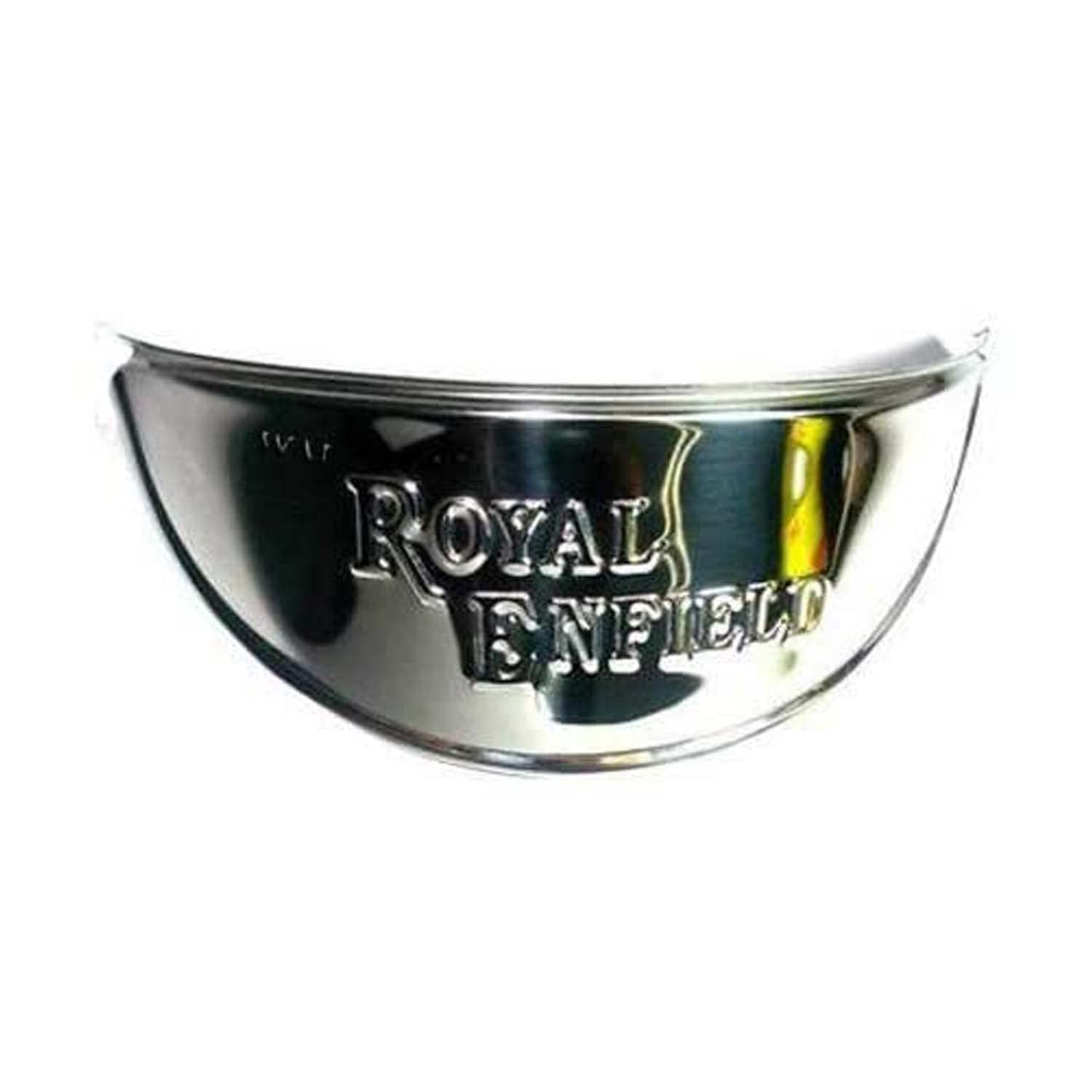 R.J.VON Metal Headlight Cap (Chrome) For RE Classic,Electra,Standard 350/500 BS4,BS6 (Chrome 2)-image-37
