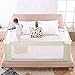 Barrière de lit pour Enfant 150 cm Barriere Lit Enfant Safety Pliable - Protection Anti-Chute, Barrière de Lit Portable Bébé, Grand Rails de lit pour Tout Petits pour Matelas Jumeaux（Beige）