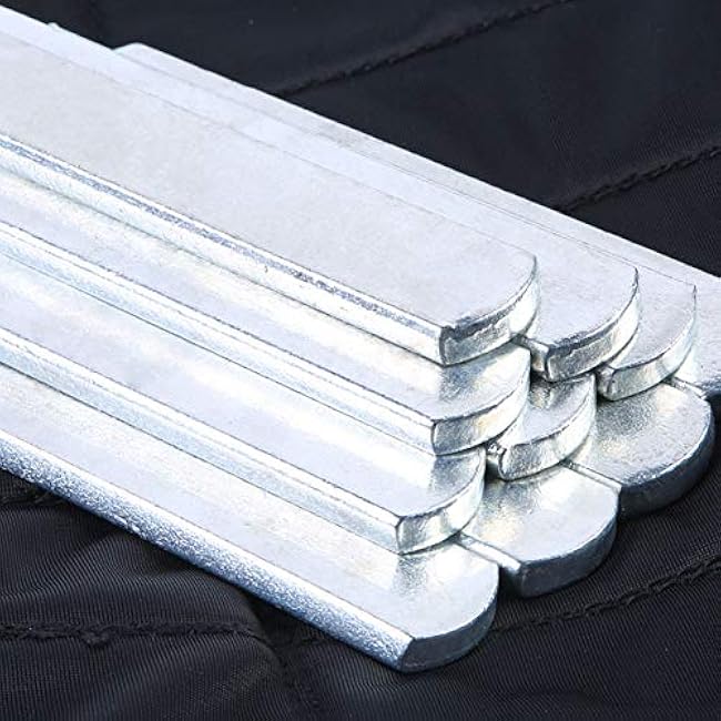 PXRJE Weighted Vest Steel Plates Adjustable Rustproof Strength Training Weight Long Steel Plate w/Round Head for Loading Leg Guards Weighted Vest