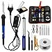 Produktbild WinGluge Lötkolben Set, 60W Lötkolben mit Temperatur Einstellbar 200-450°C, mit Ein/Aus Schalter, 5 Lötspitzen, Lötset für Elektrische Arbeiten, für Elektrotechnik Reparaturen DIY Profi Hobbybastler