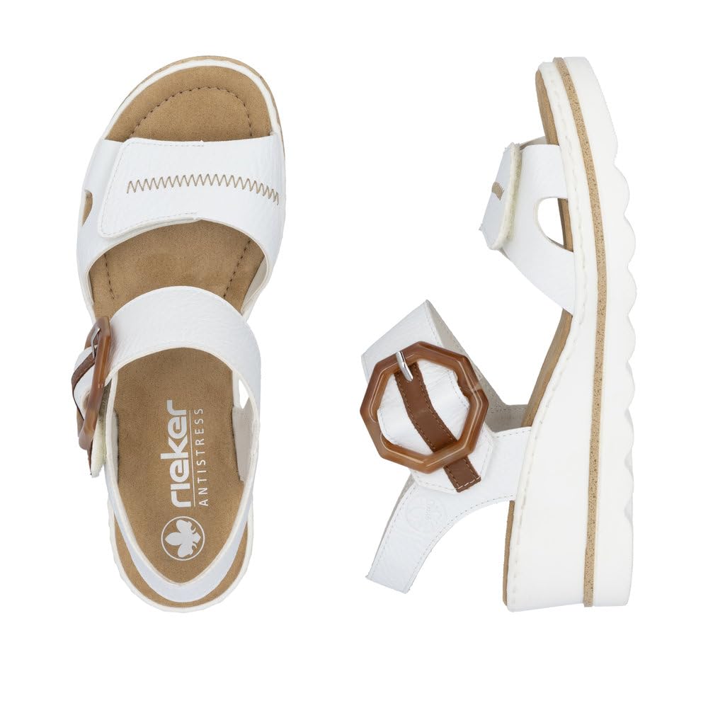 Rieker Damen Keilsandalen 67476, Frauen Sandalen