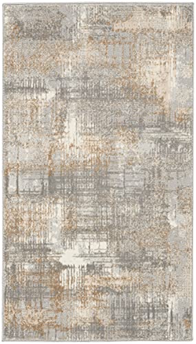 Calvin Klein CK950 Rush Grey Beige 2'2" x 3'9" Area Rug - Easy Clean, Non Shedding, Bed Room, Living Room, Dining Room, Kitchen (2' x 4') - image 2