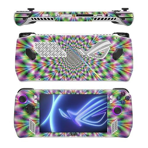 Image of MightySkins Carbon Fiber Skin Compatible with Asus ROG Ally - Hypnosis | Protective, Durable Textured Carbon Fiber Finish | Easy to Apply, Remove, and Change Styles