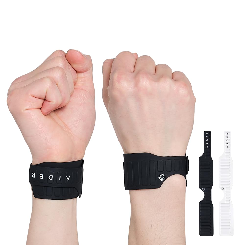 Aider MagGrip Waterproof Wrist Brace – Magnetic Strap, Quick Wear, Free Size, Fits Left & Right – Pain Relief for TFCC, CTS, Carpal Tunnel, Injury Recovery (Black)