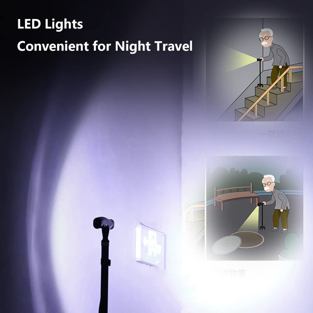 EKBBBYE Forearm Crutches Foldable Crutch Height Adjustable 88-98cm Crutches for Adults Lightweight Non-Slip for Elderly Fashionable Independence