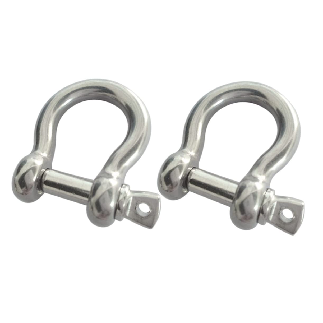 NAMOARLY Industrial Grade Lifting Shackles 2pcs Key Shackle M5 Screw Pin Corrosion Proof