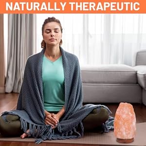 Himalayan Salt Lamp 6~8 Inch Tall with Dimmer Control Switch, Elegant Wood Base for Home Décor Holiday Gifts Himalayan Salt Lamp 68 Inch Tall with Dimmer Control Switch Elegant Wood Base for Home Decor Holiday Gifts