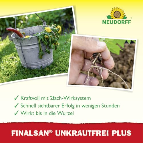 Neudorff Finalsan UnkrautFrei Plus – Kraftvoller, schnell wirkender Unkrautvernichter, der bis in die Wurzel wirkt. Konzentrat für 90 m²… – Ansicht 5