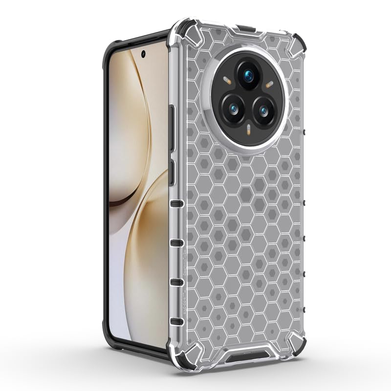 Image of Plastic Bumper Back Case Cover for Realme 14 Pro Plus 5G (Transparent)