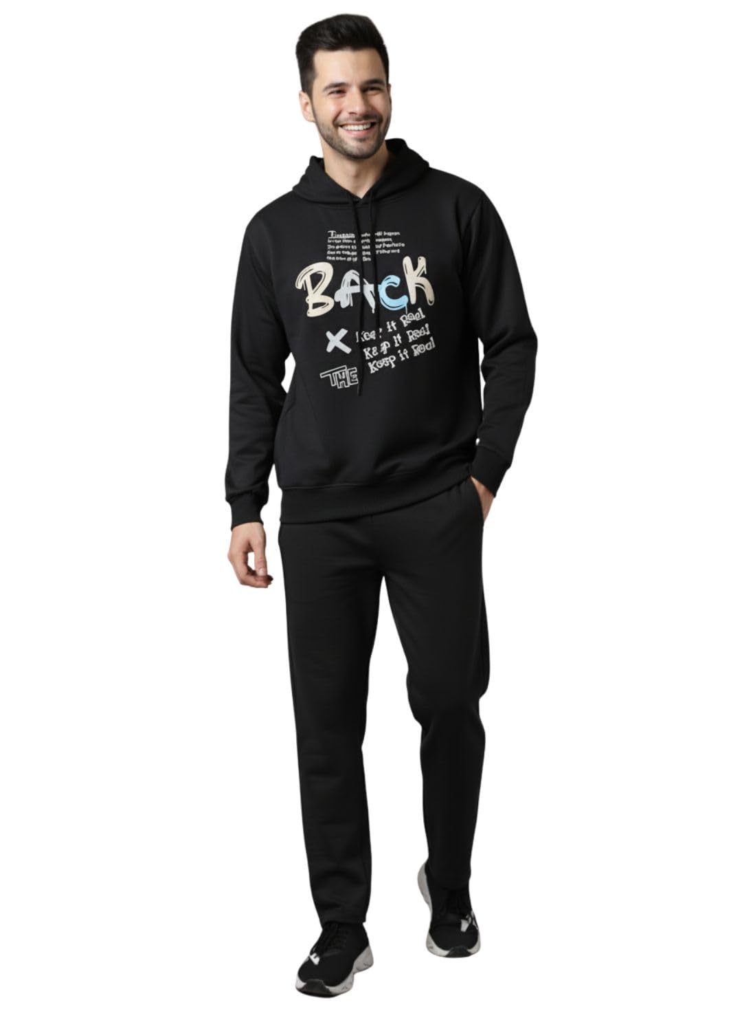 Graphic Print Track Suit for men | Co-ord Set | Warm Fleece Tracksuit Set | Full Sleeve Hoodie-image-31